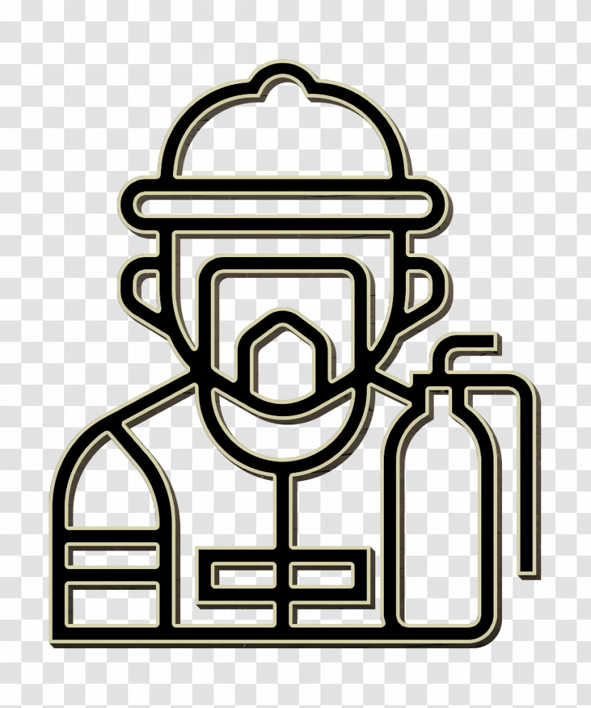 Jobs And Occupations Icon Fireman Icon Transparent PNG