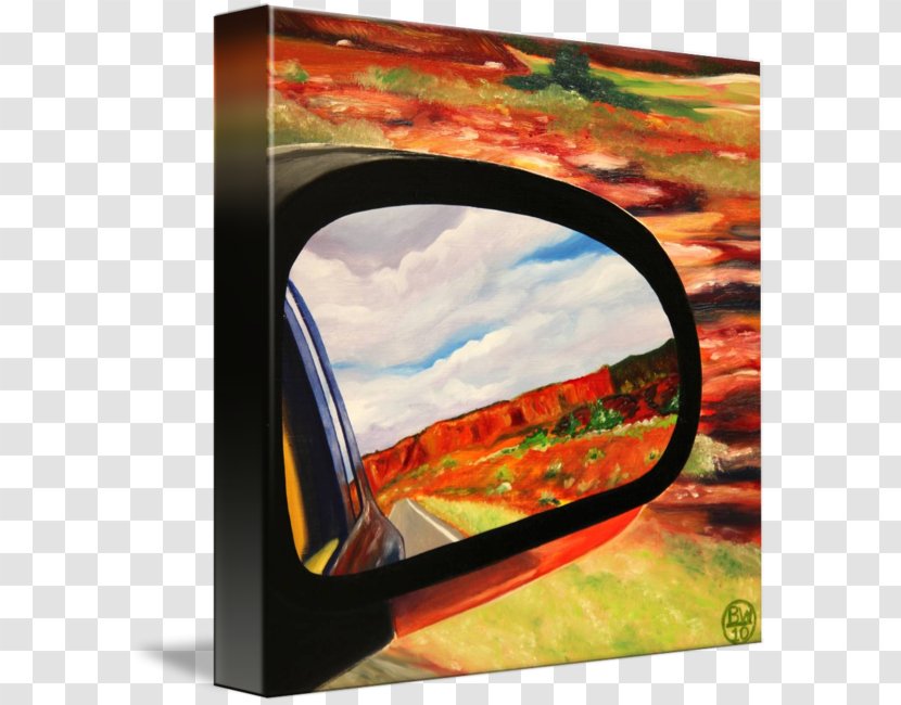 Rear-view Mirror Car Work Of Art Image - Heart Transparent PNG