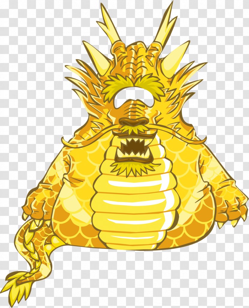 Club Penguin Dragon Gold - Membrane Winged Insect Transparent PNG