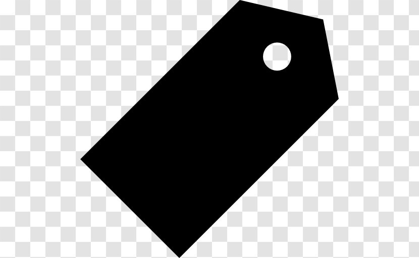Clothing Tag - Rectangle - Black Transparent PNG