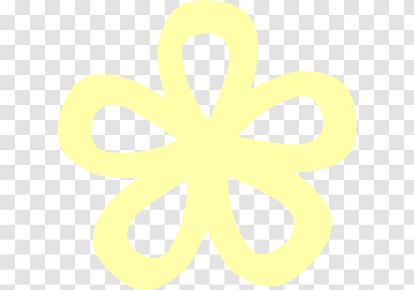 Clip Art Product Design Line - Symbol - Yellow Flower Transparent PNG