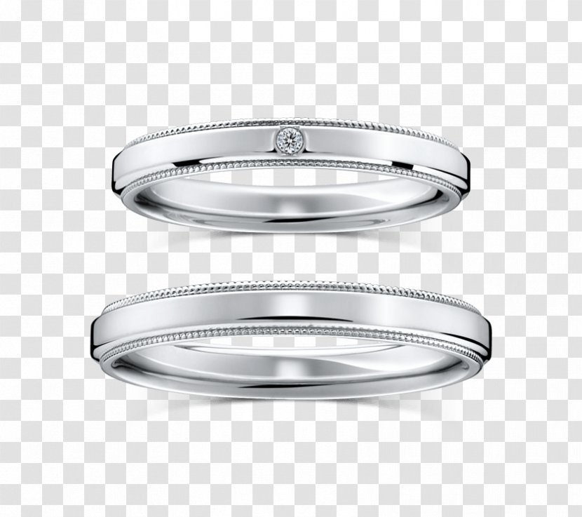 Wedding Ring Silver Diamond Lazare Kaplan International - Metal Transparent PNG