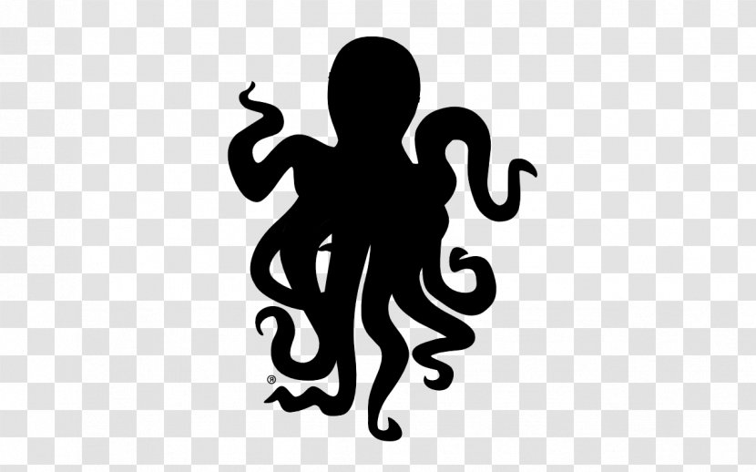 Clip Art Logo Silhouette Character Line - Cephalopod Transparent PNG