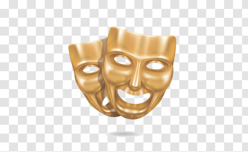 Mask Theatre Illustration - Shutterstock - Metal Image Transparent PNG