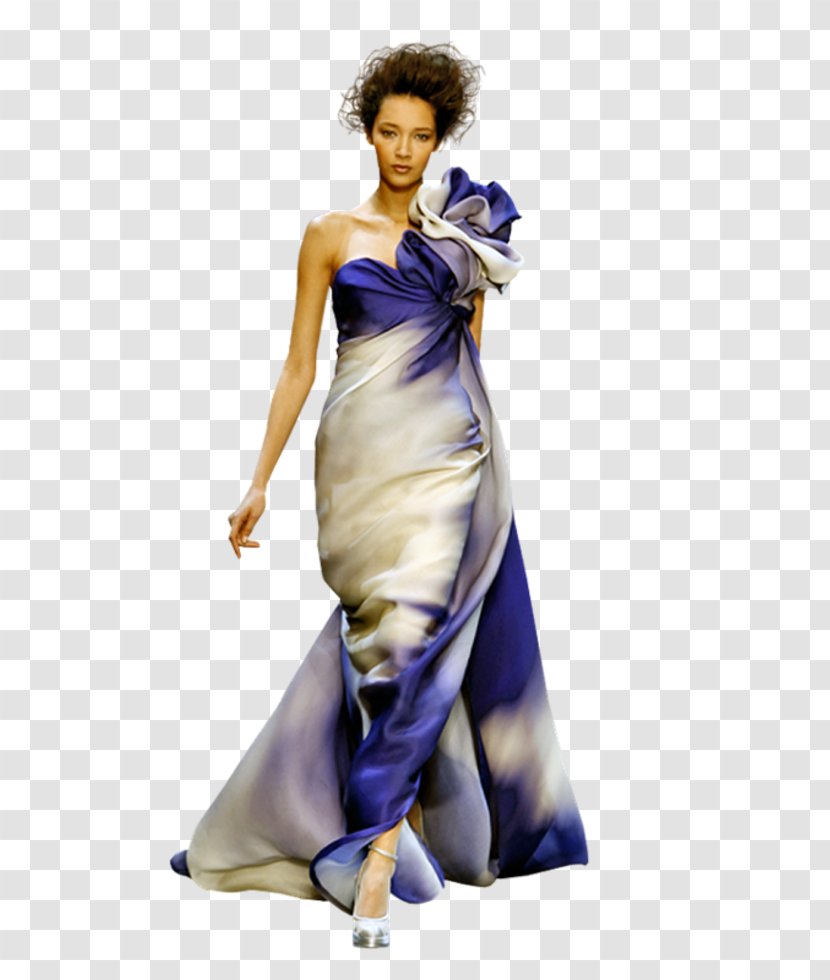 Evening Gown Woman In Dress - Satin Transparent PNG