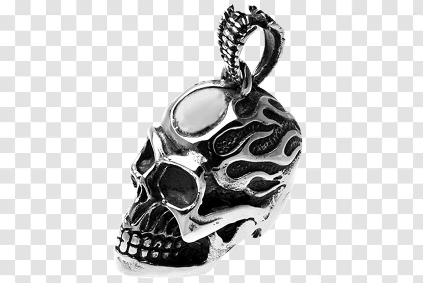 Charms & Pendants Jewellery Locket Necklace Silver - Flame Skull Pursuit Transparent PNG