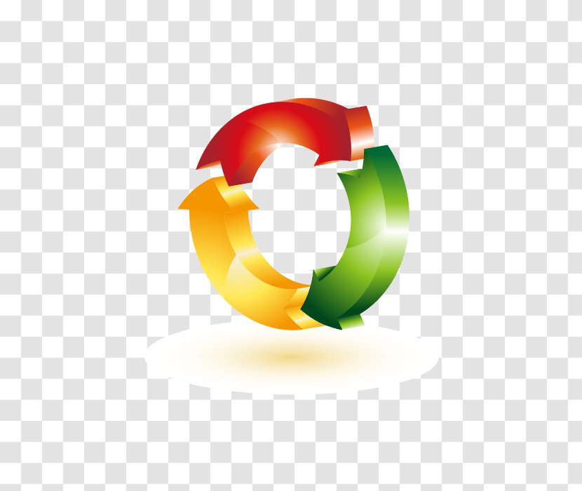 Paper Copy Express Logo Recycling Symbol - Service - Vector Three-dimensional Arrow Circle Transparent PNG