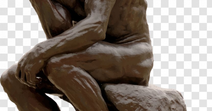 The Thinker Sculpture Clip Art - Wood Transparent PNG