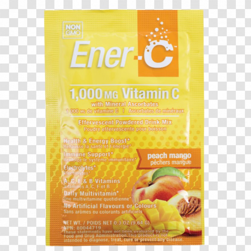 Dietary Supplement Drink Mix Vitamin C Effervescent Tablet - Peach Transparent PNG