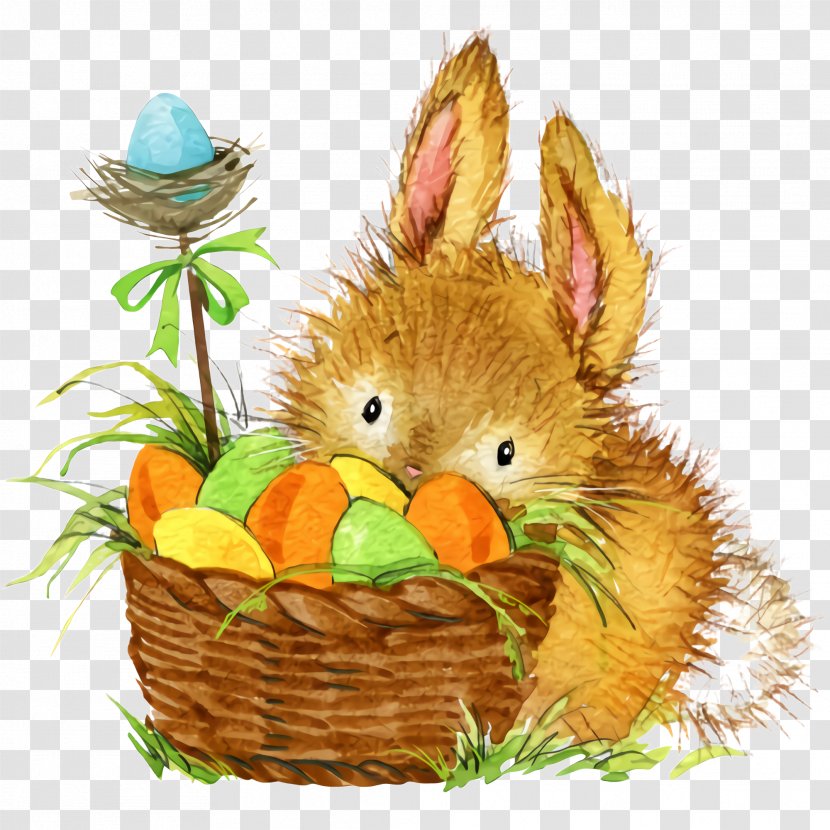 Easter Bunny - Rabbits And Hares Wicker Transparent PNG