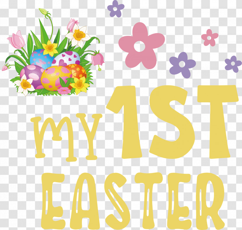 My 1st Easter Happy Easter Transparent PNG