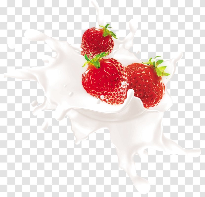 Flavored Milk Juice Strawberry Frutti Di Bosco - Food Transparent PNG