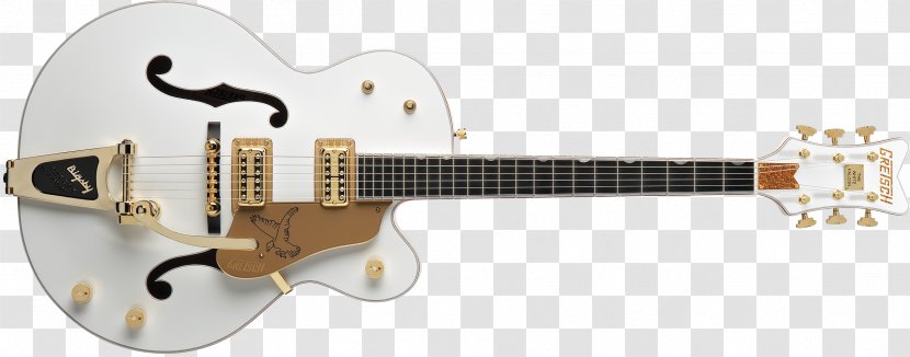 Gretsch White Falcon Fender Esquire Guitar Bigsby Vibrato Tailpiece - Neck - Acoustic Transparent PNG