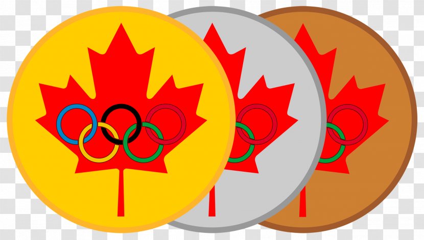 Flag Of Canada Maple Leaf National - Yellow - Medal Transparent PNG