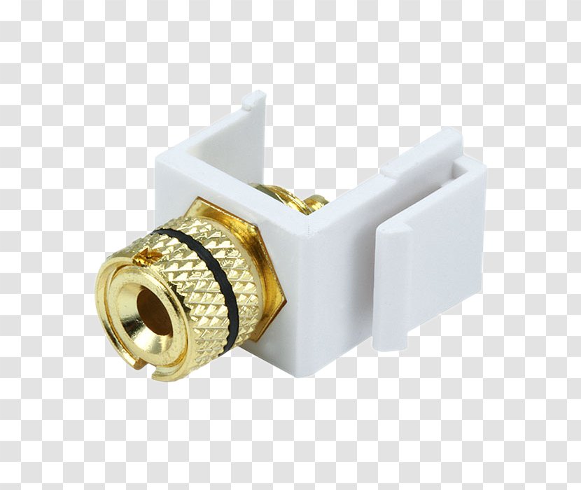 Keystone Module Banana Connector Loudspeaker Category 6 Cable 5 - White - Gd Yg Transparent PNG