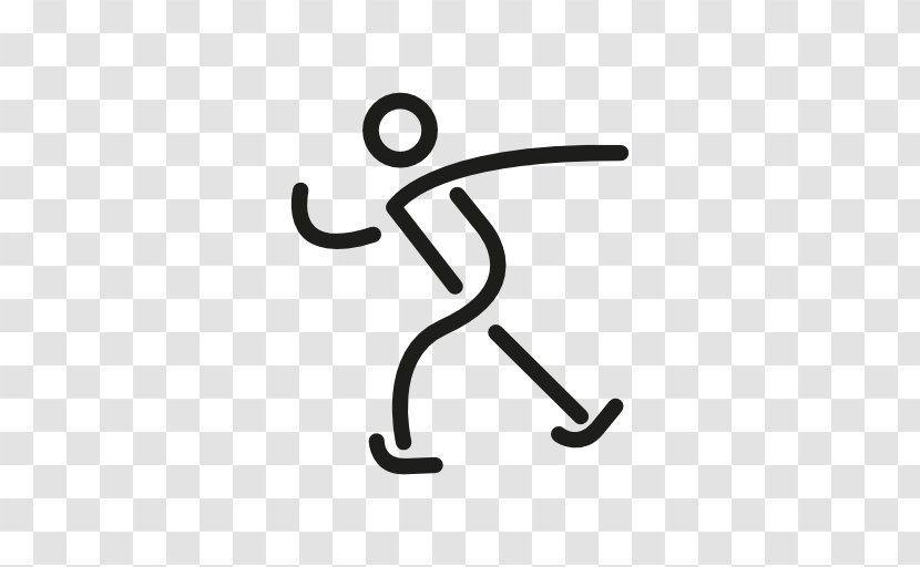Stick Figure Walking - Sport - Text Transparent PNG