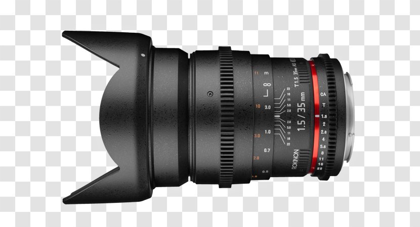 Fisheye Lens Canon EF Mount Digital SLR Rokinon 35mm F/1.4 Camera - Sony Emount Transparent PNG