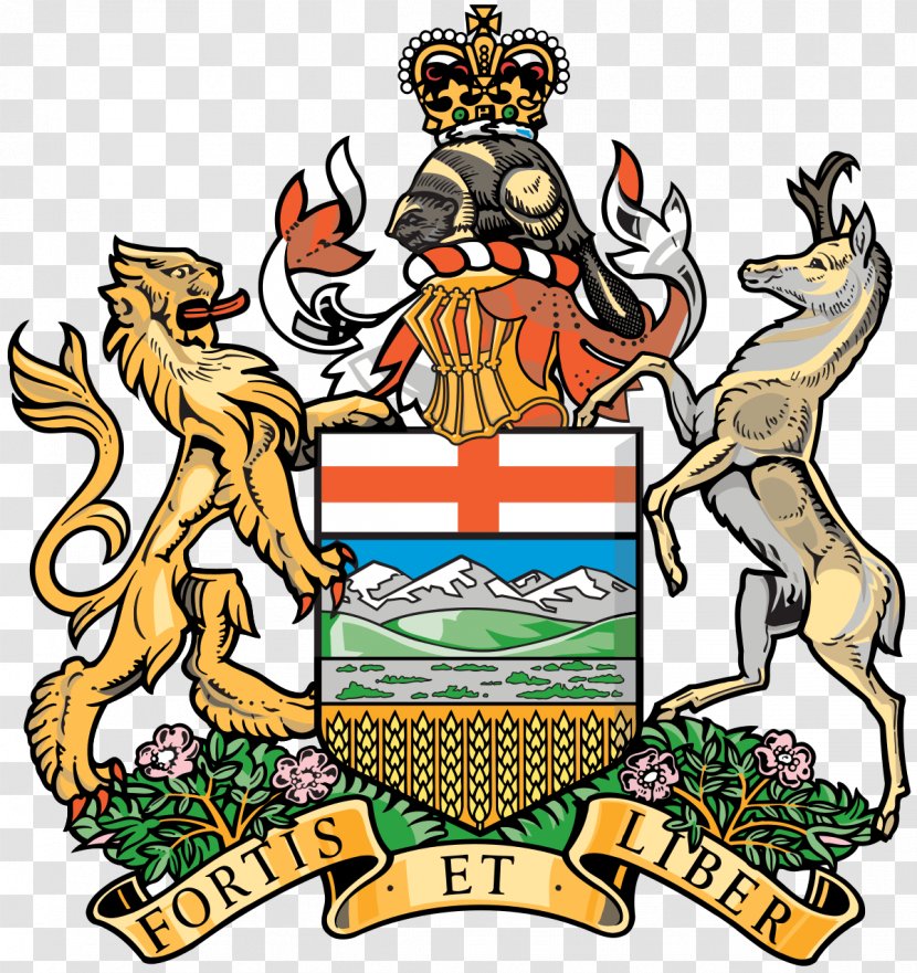 Coat Of Arms Alberta Saskatchewan Symbols - Crest Transparent PNG