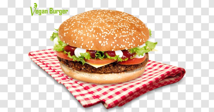 Cheeseburger Buffalo Burger Vegetarian Cuisine Hamburger Veganism - Cheese - Fast Food Postcard Transparent PNG