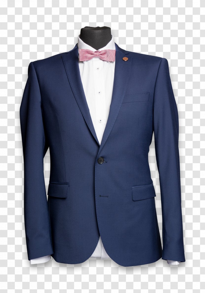 Blazer Made To Measure Blue Tailor Suit - Einstecktuch Transparent PNG