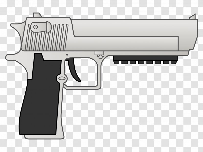 Trigger Firearm Revolver IMI Desert Eagle Cartoon - Pistol - Trading Transparent PNG