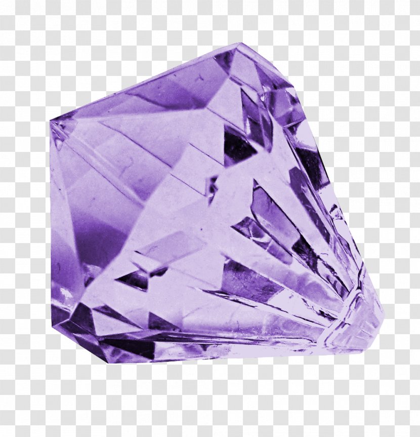 Gemstone Diamond Amethyst Zircon Crystal - Jewellery - Purple Jewel Transparent PNG