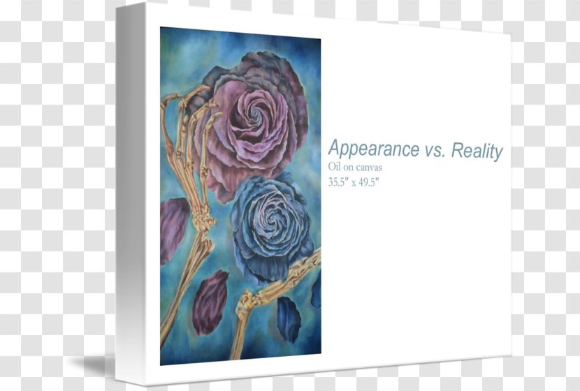 Modern Art Painting Floral Design - Rose Order - Appearance Vs Reality Transparent PNG