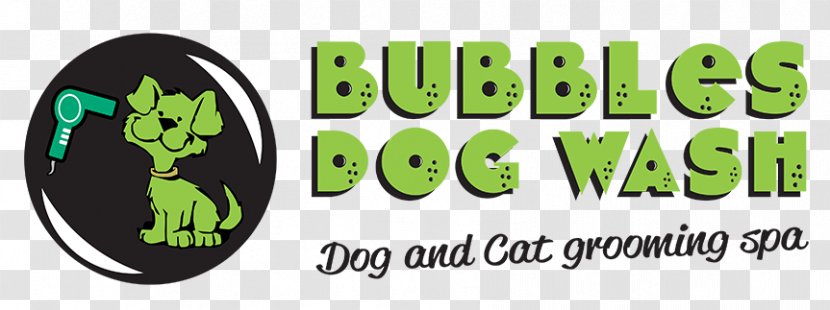 Dog Grooming Cat Pet Bubbles Wash - Logo Transparent PNG