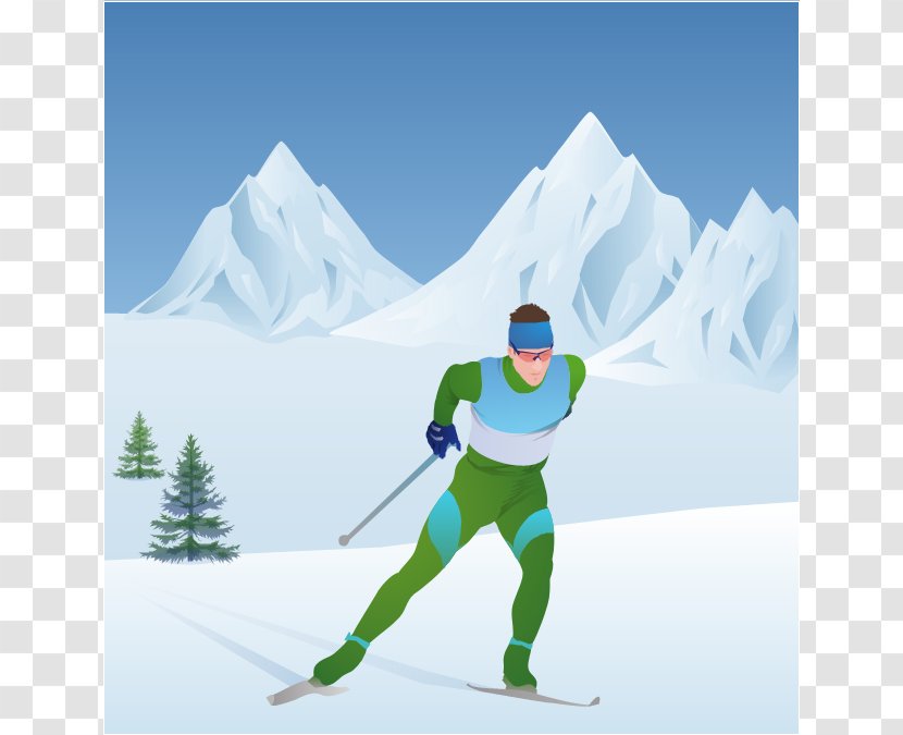 2014 Winter Olympics Alpine Skiing At The Sport Cross-country - Ski Touring - Slope Cliparts Transparent PNG