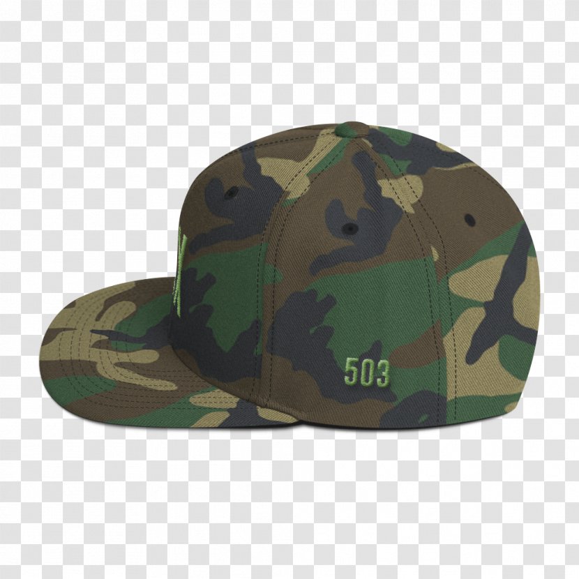 T-shirt Baseball Cap Hoodie Trucker Hat - Army Green Transparent PNG