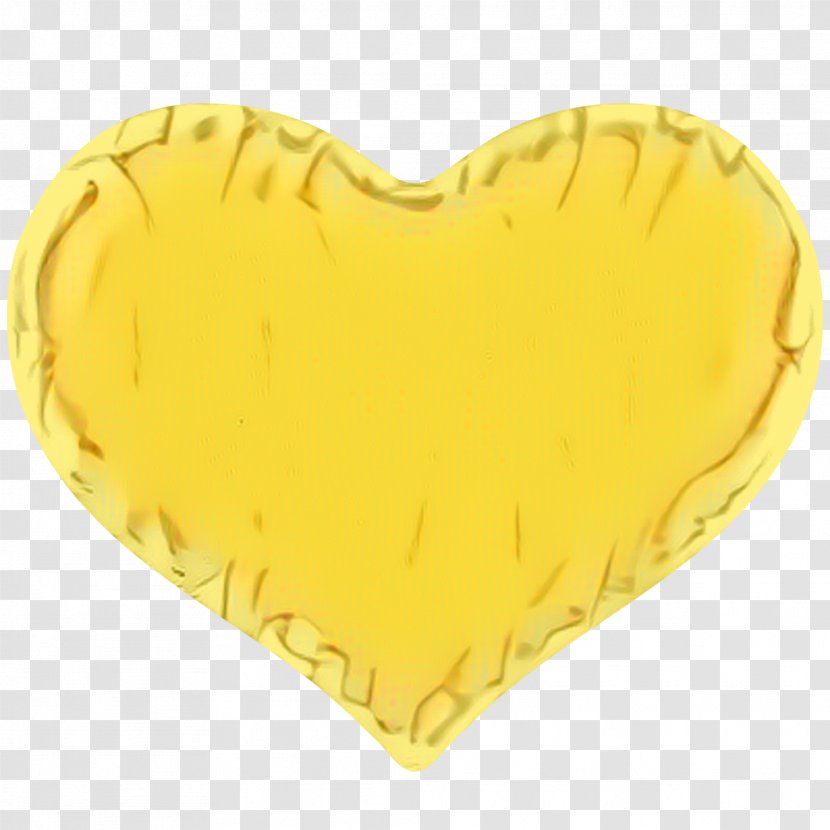 Cartoon Heart - Yellow Transparent PNG