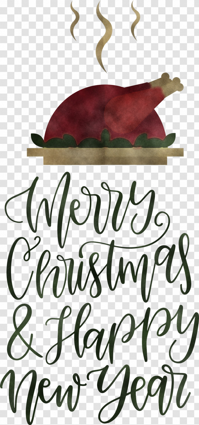 Merry Christmas Happy New Year Transparent PNG