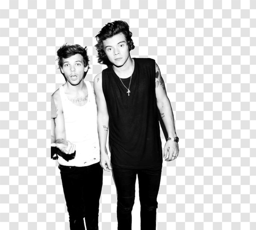Harry Styles Louis Tomlinson One Direction Fan Art - Silhouette Transparent PNG