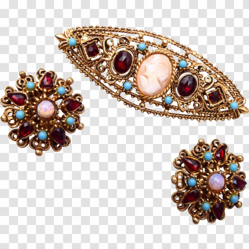 Gemstone Earring Brooch Jewelry Design Jewellery Transparent PNG