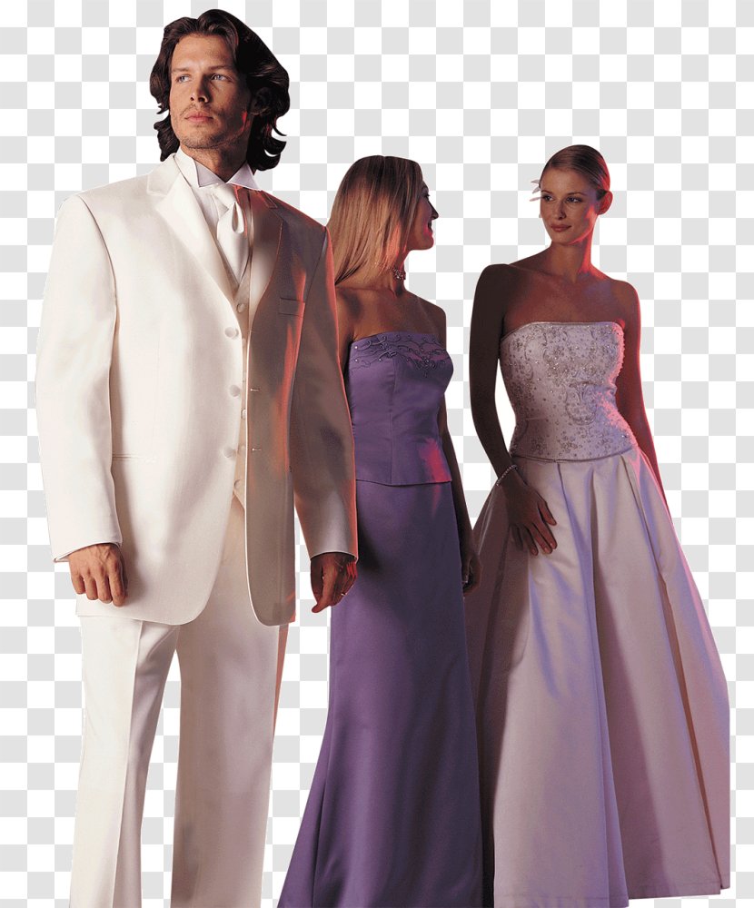 Wedding Dress Tuxedo Formal Wear Black Tie - Bridal Clothing - Sarees Chicago Transparent PNG