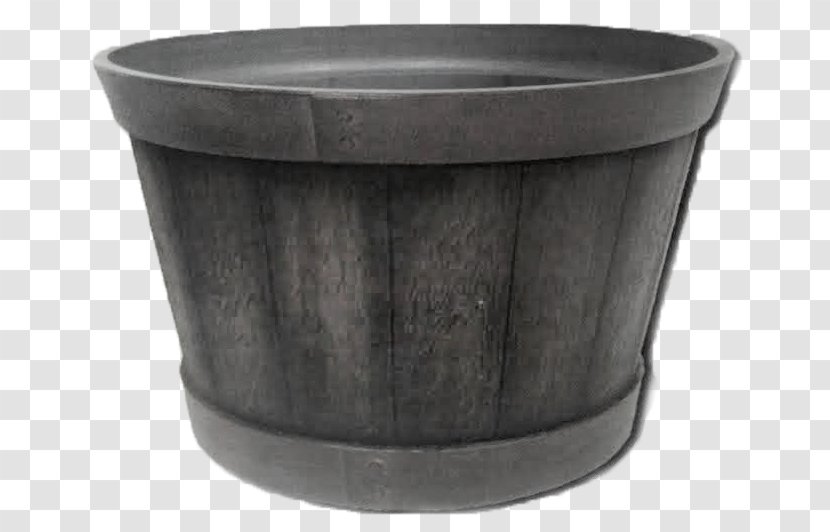 Flowerpot Plastic Container Garden Wrought Iron - Mulch - Larger Than Whiskey Barrel Transparent PNG