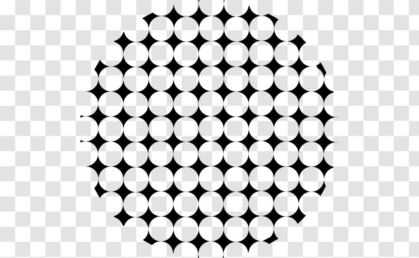 Halftone Stencil Pattern - Monochrome - Circular Transparent PNG