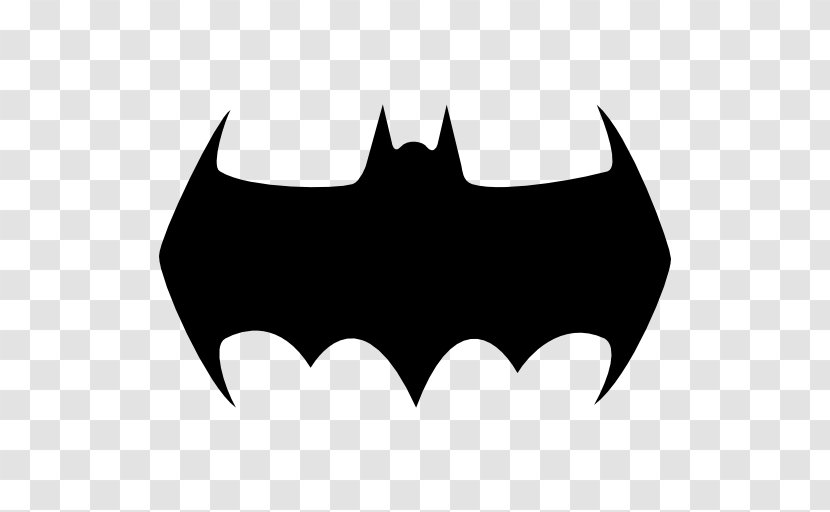 Batman Batarang Logo Clip Art - Black Transparent PNG