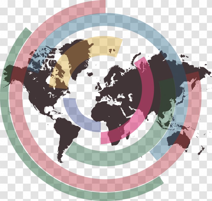 Globe World Map - Stock Photography - Ring Vector Material Transparent PNG