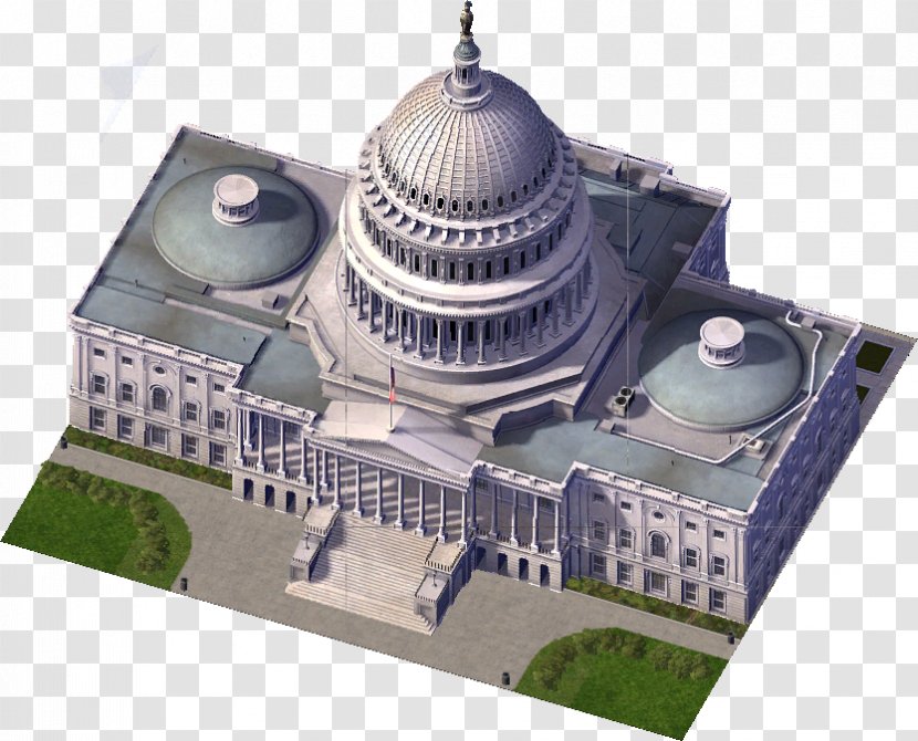 United States Capitol Dome SimCity 4 California State - Video Game - Simcity Buildit Transparent PNG