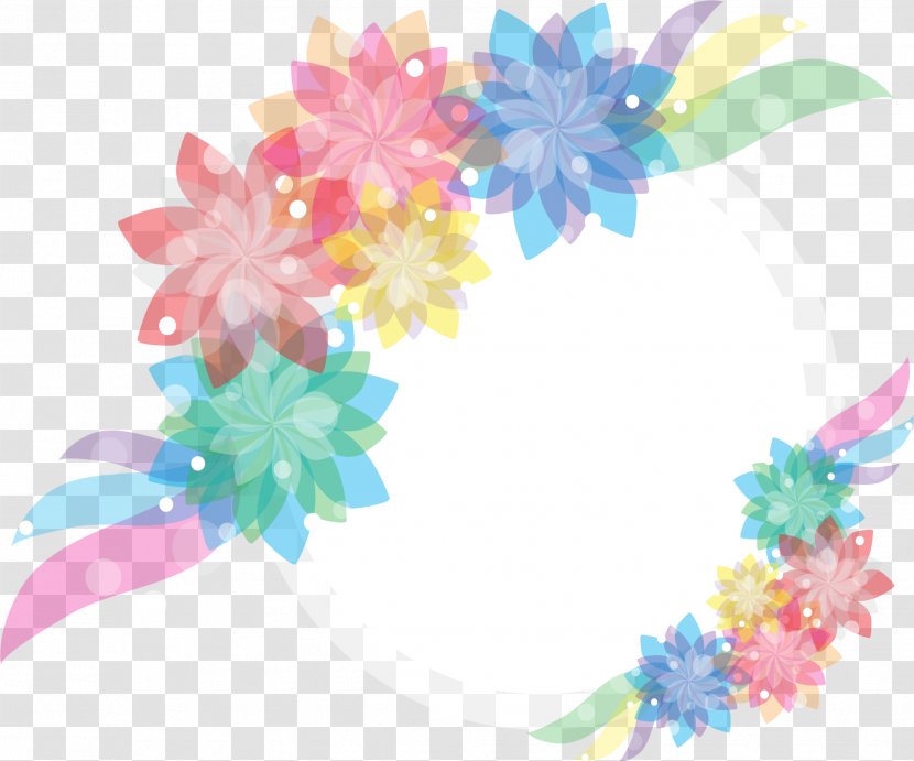 Flower - Pink - Hand-painted Colorful Flowers Transparent PNG