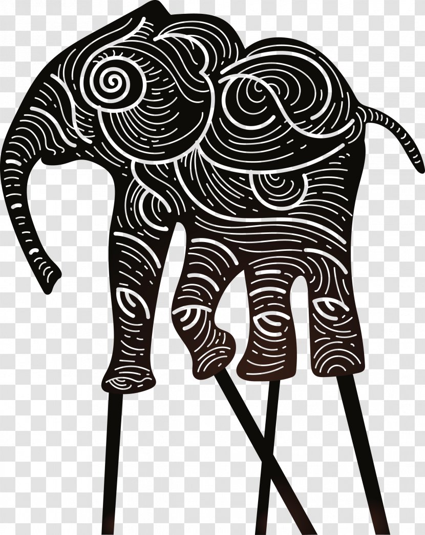African Elephant Euclidean Vector - Pattern - Animal Zoo Wild Transparent PNG