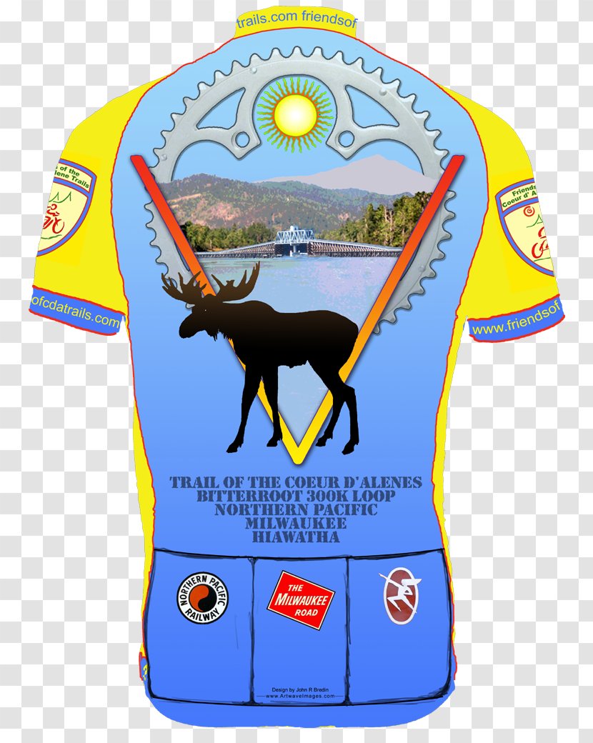 Trail Of The Coeur D'Alenes T-shirt Friends D'Alene Bike Cycling Jersey - T Shirt - Alternate Route Keystone Pipeline Transparent PNG