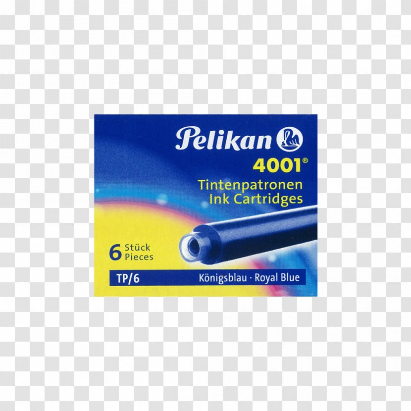 Pelikan Fountain Pen Ink Cartridge - Blue - Refills Transparent PNG