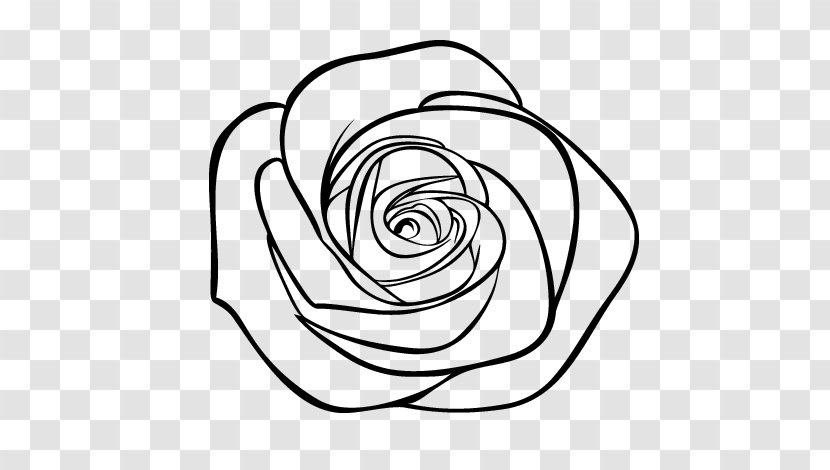 Drawing Rose Clip Art - Flower - Outline Transparent PNG