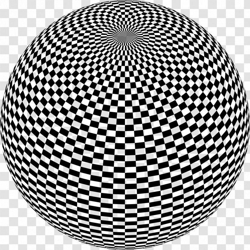 Chessboard Checkerboard Clip Art - Ball - Sphere Transparent PNG