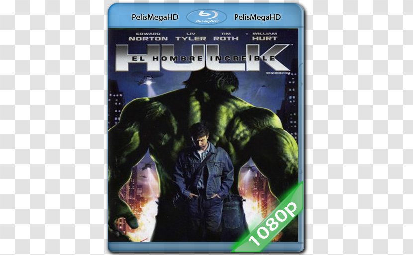 Hulk Blu-ray Disc Hollywood DVD Film - Superhero Movie - Louis Leterrier Transparent PNG