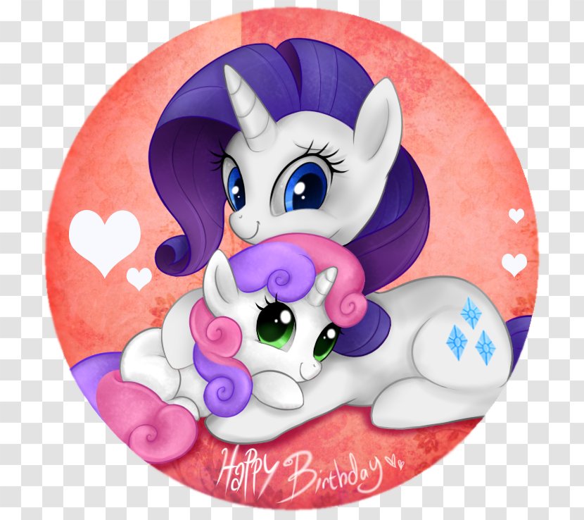 Rarity Pony Sweetie Belle Twilight Sparkle Pinkie Pie - My Little - Unicorn Birthday Transparent PNG