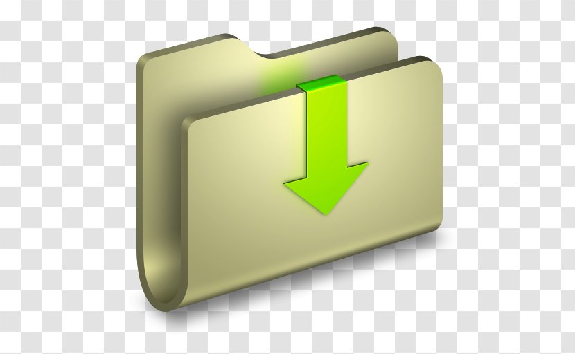 Angle Green Font - Downloads Folder Transparent PNG