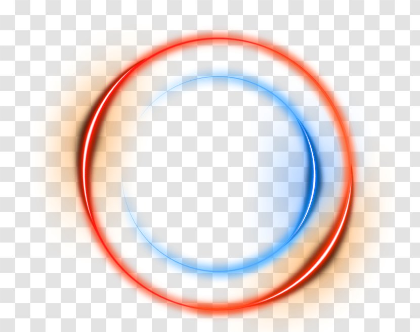 Circle Area Blue Brand Pattern - Product - Orange Light Effect Element Transparent PNG